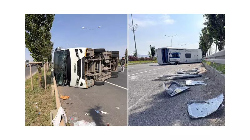 Askeri Servis Aracı Devrildi: 13 Asker Yaralandı! Detaylar Burada...