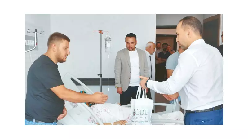 Başkan Özdemir'den Hastalara Sıcacık Destek: 'Geçmiş Olsun' Çantasıyla Moral Verdi!