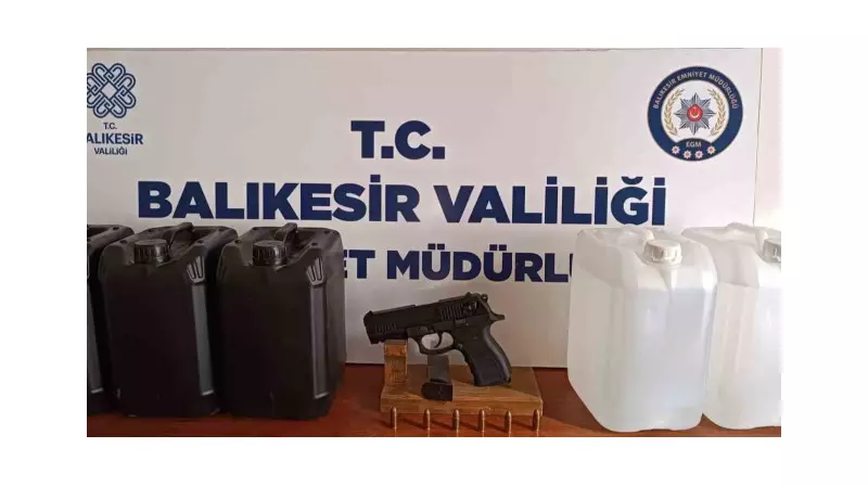 Bandırma'da Ruhsatsız Silah ve Etil Alkole Operasyon: Gözaltılar Var!