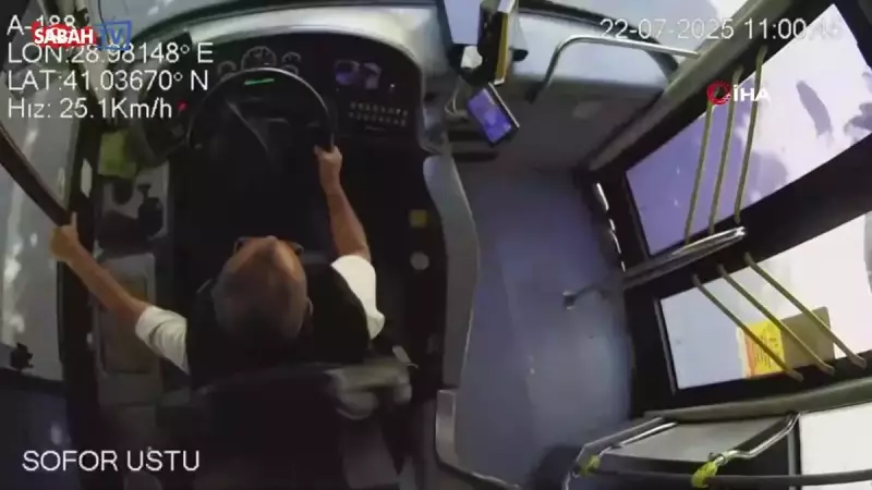 Beyoğlu'nda İETT Otobüsünün Çarpma Anı Kamerada! 1 Kişi Hayatını Kaybetti