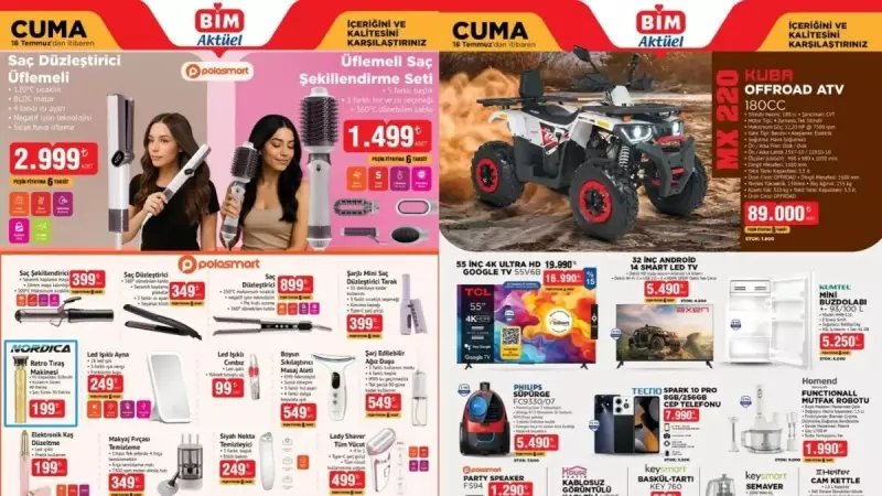 BİM'den 18 Temmuz Aktüel Ürün Fırtınası! Oje Kurutucu ve LED Ayna Şahane Fırsatlar Arasında