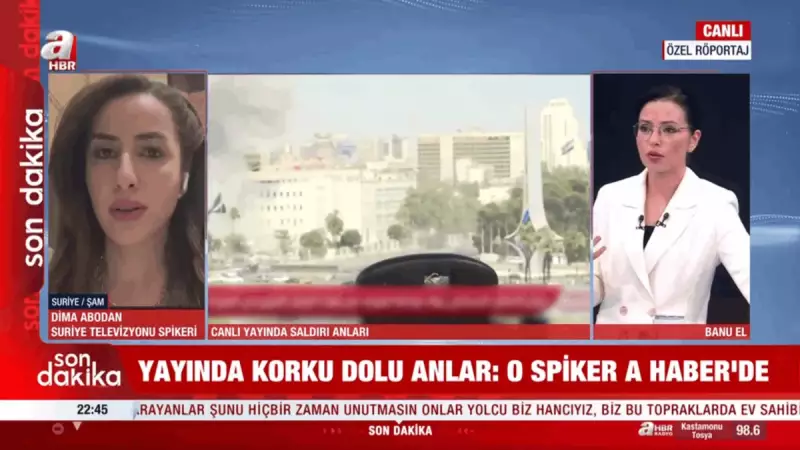 Canlı Yayında Bomba Şoku: İsrail'in Suriye'yi Vurduğu Anları Yaşayan Spikerin İbretlik Hikayesi