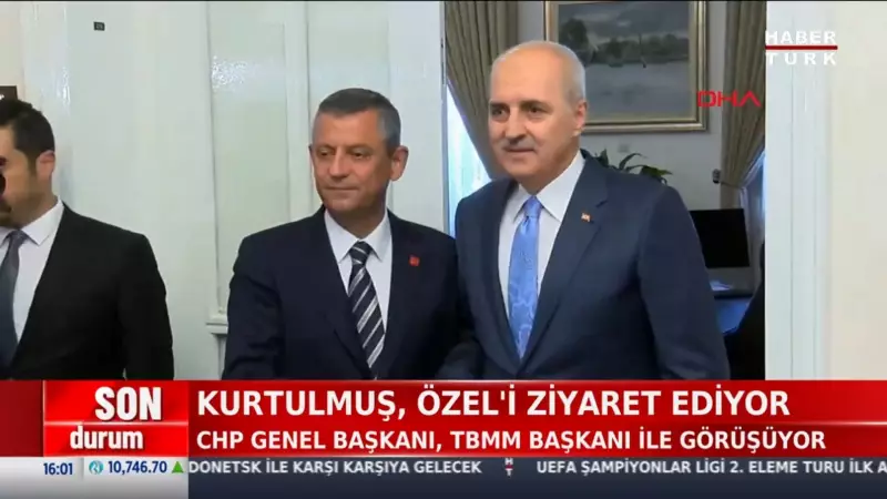 CHP Lideri Özel'e Sürpriz Ziyaret: Kurtulmuş'tan Kritik Mesajlar!