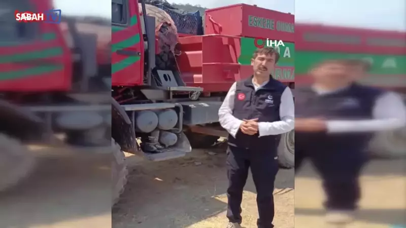 Denizli'deki Yangından Mucizevi Kurtuluş: 10 Şehidin Verildiği Alevlerin Arasından Çıkan Araç Görüntülendi!