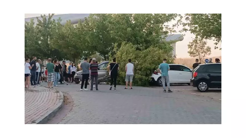 Edirne'de Şaşırtan Kaza: Ticari Araç, Site Bahçesine Dalarak Panik Yarattı!