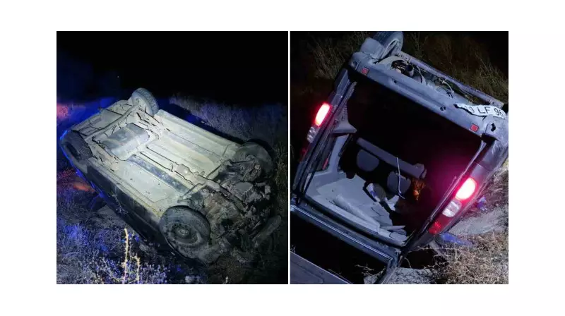 Ehliyetsiz Sürücünün Feci Kaza Anı: Takla Atan Araç Metrelerce Sürüklendi!