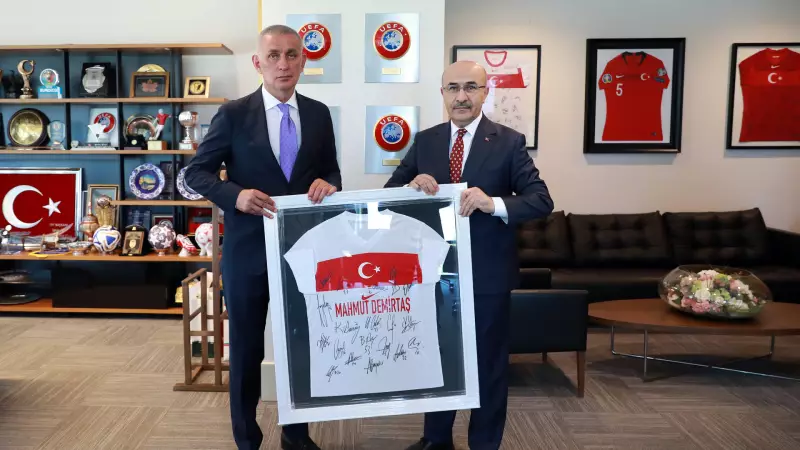 Emniyet Genel Müdürü Demirtaş, TFF Başkanı Hacıosmanoğlu'nu Ziyaret Etti: Futbol ve Güvenlik Masaya Yatırıldı!