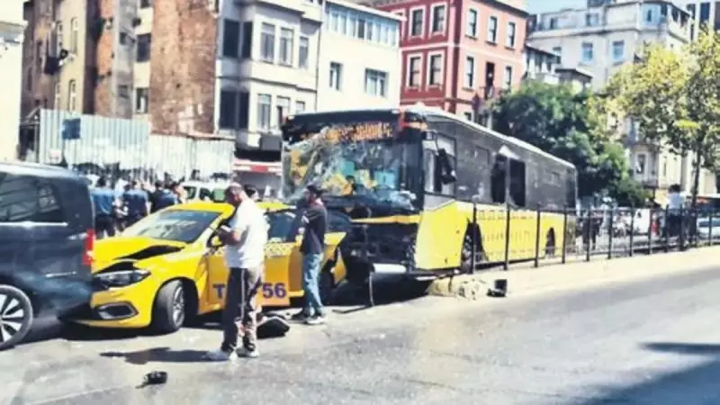 İETT Otobüsü 10 Aracı Adeta Yuttu! İşte Çarpıcı Kaza Detayları