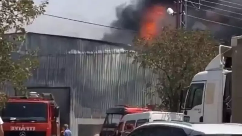 Gaziantep'teki Halı Fabrikasında Çıkan Yangın Korku Dolu Anlar Yaşattı!