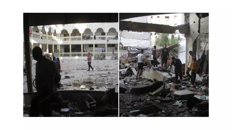 Gazze'de Okula Düzenlenen İsrail Saldırısı: Yaralılar Var!