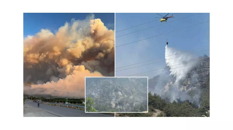 Geyve'deki Orman Yangınına Dev Müdahale: 12 Helikopter ve 6 Uçak Seferber Oldu!