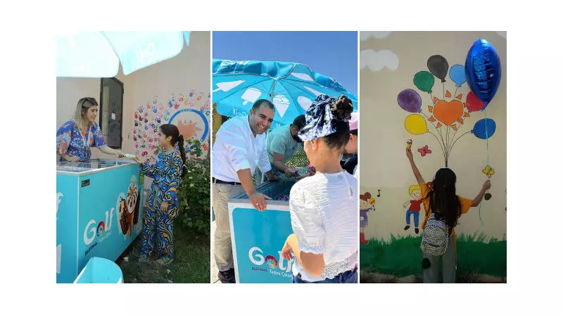 Golf Dondurma ile Afet Bölgesindeki Çocukların Yüzü Güldü: Yaz Sıcağına İnat Bir Bayram Havası!