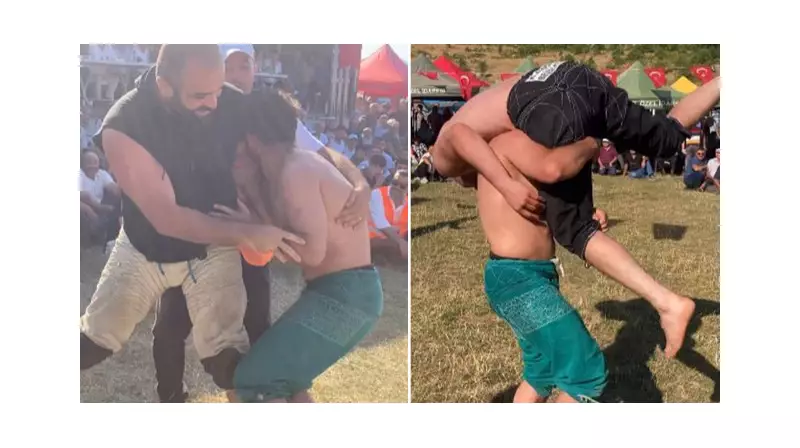 Güreşçinin Şaşkınlığı Meydanda Kahkahalara Neden Oldu!