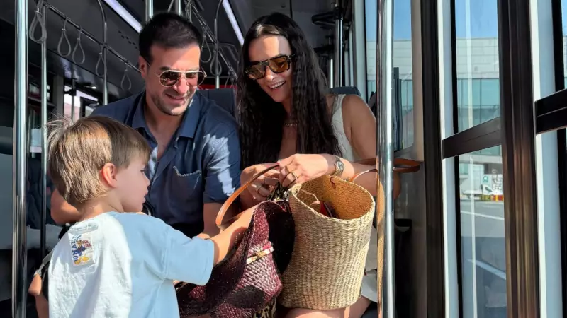 Hande Soral Toplu Taşıma ile Tatil Keyfi Yaparken Görüntülendi!