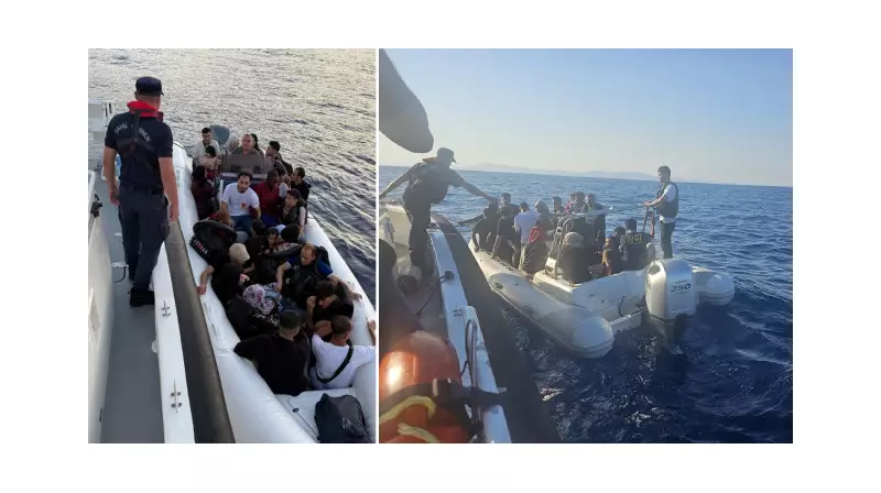 İzmir Açıklarında Dramatik Kurtarma: 33 Düzensiz Göçmen Denizden Çıkarıldı, 31 Kişi Yakalandı!