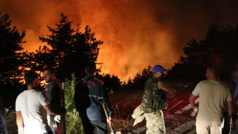 Karabük'teki Orman Yangını Kontrol Altına Alınamıyor: Alevlerle Mücadele Sürüyor!