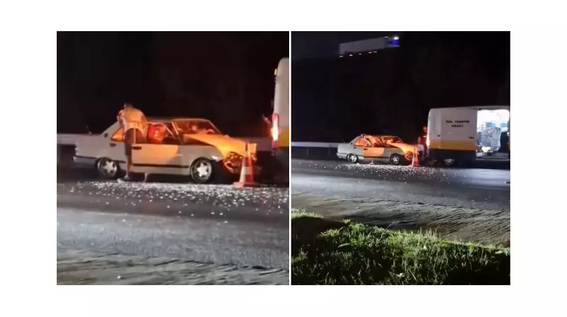 Küçükçekmece'de Feci Kaza: Araç İETT Bakım Aracına Çarptı, 1'i Ağır 5 Yaralı!