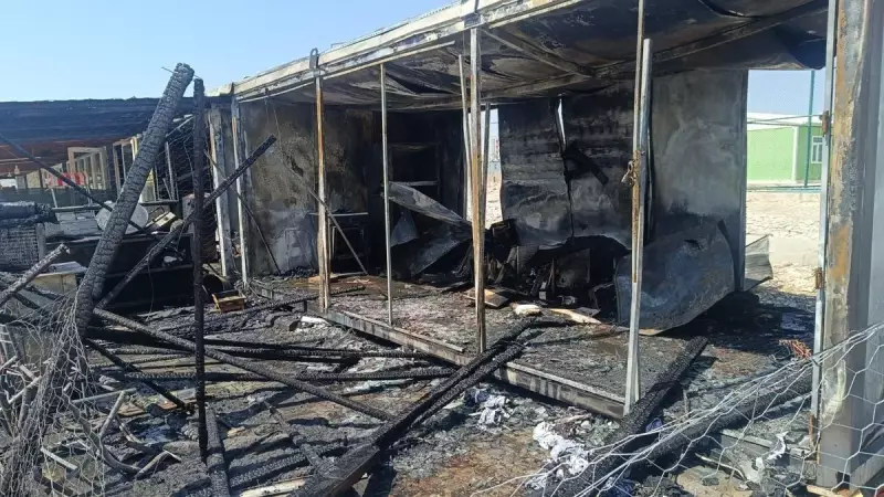 Konteyner İş Yerinde Çıkan Yangın Korku Dolu Anlar Yaşattı!