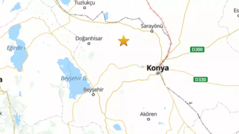 Konya'da 4.3 Büyüklüğünde Deprem: Sarsıntı Korkuttu!