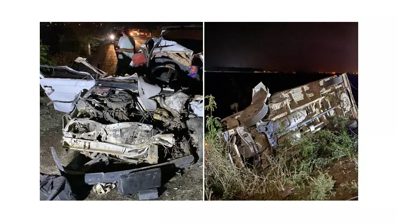 Korkunç Kaza: Kamyonetle Çarpışan Otomobil Hurdaya Döndü! Aynı Aileden 3 Kişi Ağır Yaralı