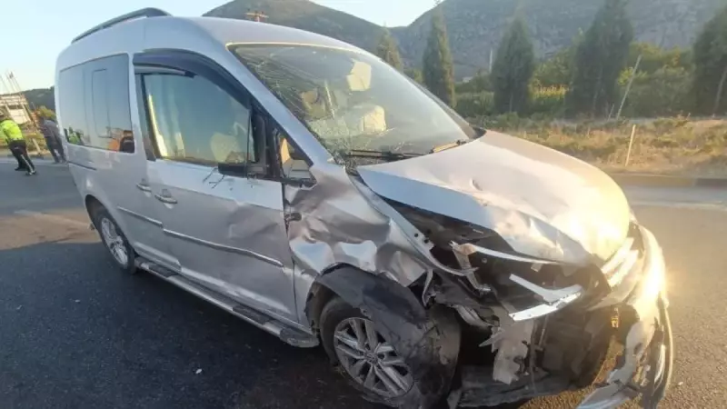 Manisa'da Acı Tablo: Hafif Ticari Araç ile Motosiklet Çarpıştı, 1 Can Kaybı