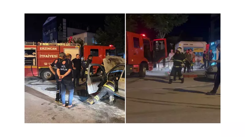 Park Halindeki Araç Aniden Alev Aldı! Vatandaşların Cesur Müdahalesi Görenleri Şaşırttı