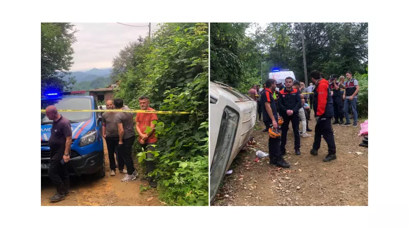 Rize'de Korkunç Kaza: Panelvan Uçuruma Yuvarlandı! 2 Can Yitti, 3 Yaralı