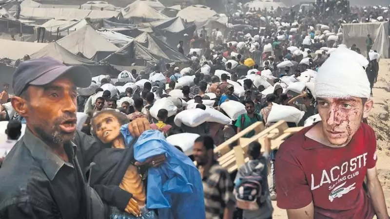 Saldırgan İsrail, Masum İnsanları Yardım Kuyruğunda Katletti!