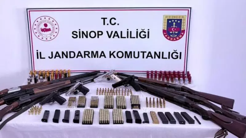 Sinop'ta Karanlık Operasyon: Kaçak Silahlar ve 5 Gözaltı!