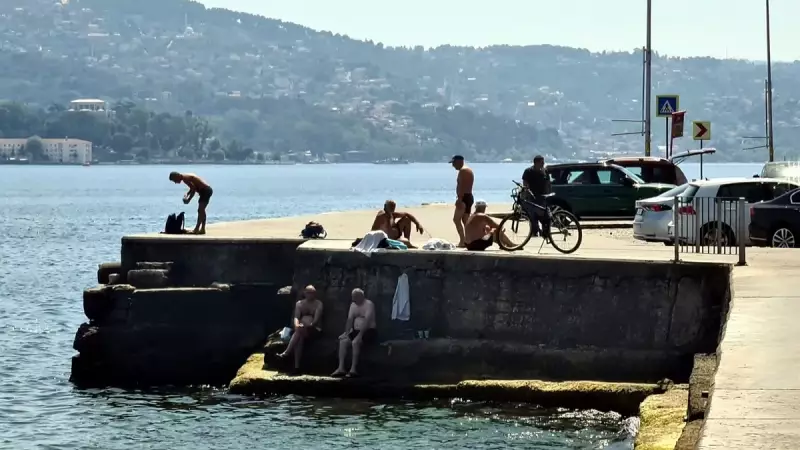 İstanbul'da Kavurucu Sıcaklar! Boğaz'da Serinleme Telaşı