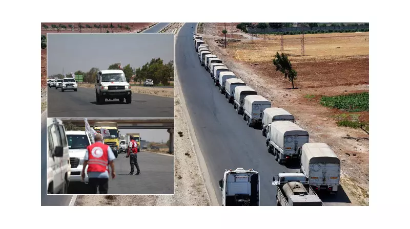 Suriye Kızılayı'ndan Suveyde'ye Can Kurtaran Yardım: Onlarca TIR Yola Çıktı!
