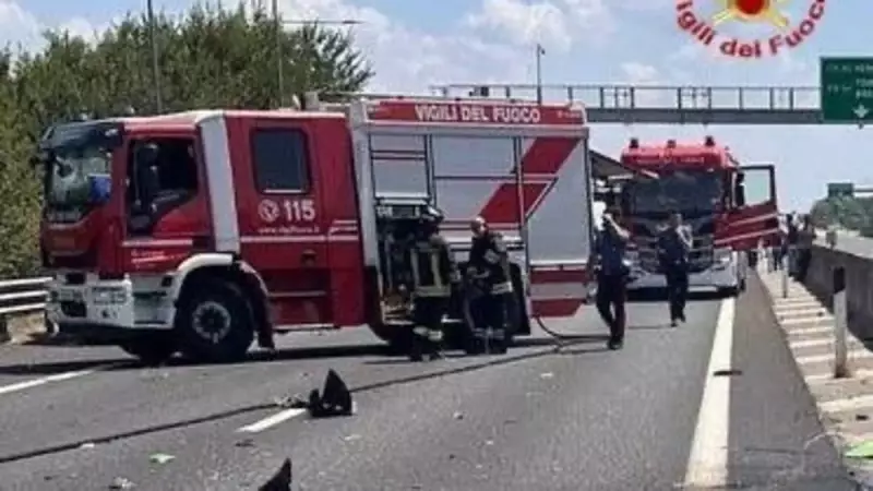 İtalya'da Otoyola Uçak Düştü: 2 Kişi Hayatını Kaybetti!