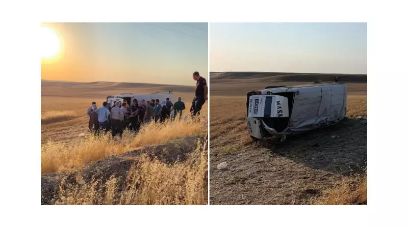 Tarım İşçilerini Taşıyan Minibüs Şarampole Yuvarlandı: 2'si Ağır 17 Yaralı!