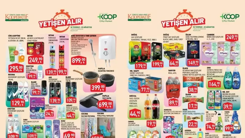 Tarım Kredi'den Yazın En Sıcak Fırsatları: Sofben, Tost Makinesi ve Daha Fazlası!