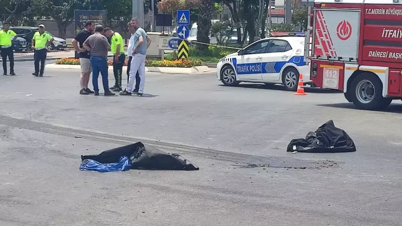 Tarsus'ta Korkunç Kaza: Motosiklet ile Kamyon Çarpıştı! 1 Ölü, 1 Ağır Yaralı