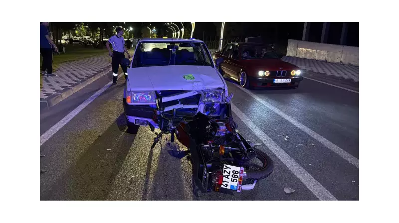 Trafik Canavarı Yine İş Başında: Otomobil ve Motosiklet Çarpıştı, Yaralılar Var!
