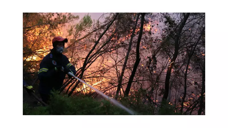 Yunanistan'ın Gardiki Bölgesinde Alevler Yerleşimleri Tehdit Ediyor: 3 Köy Tahliye Edildi!