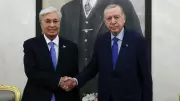 Cumhurbaşkanı Erdoğan'dan Tokayev'e Sıcak Karşılama: İki Liderin Buluşmasından Kareler