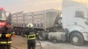Mardin'de Park Halindeki Tırın Yakıt Deposu Patladı: Yaralılar Var!