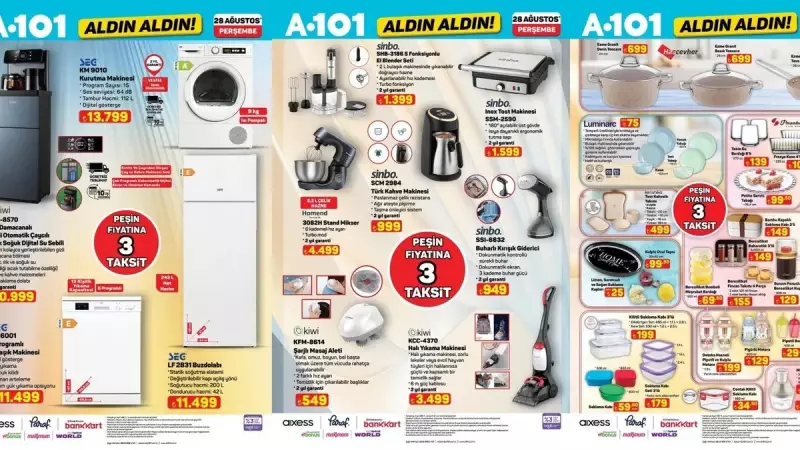 A101'de Fırsat Geçidi! Ağustos'un Son Haftasında Kapış Kapış İndirimler Başladı