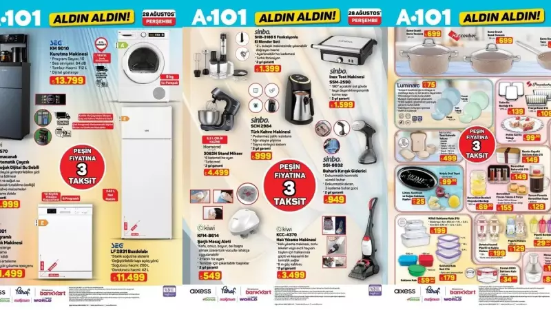 A101'de Fırsatlar Devr-i Alem! Su Sebilinden Halı Makinesine, Çarşaflardan Masa Örtülerine Nefis İndirimler