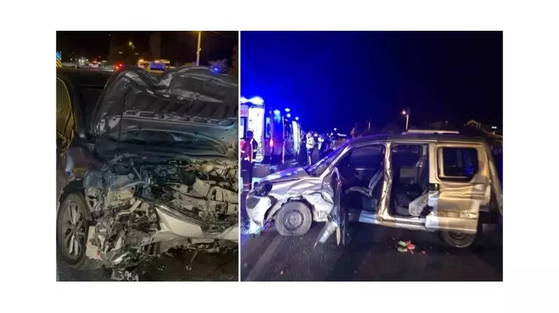 Afyonkarahisar'da Feci Kaza: Otomobiller Çarpıştı, 1 Can Yitti, 2 Yaralı!