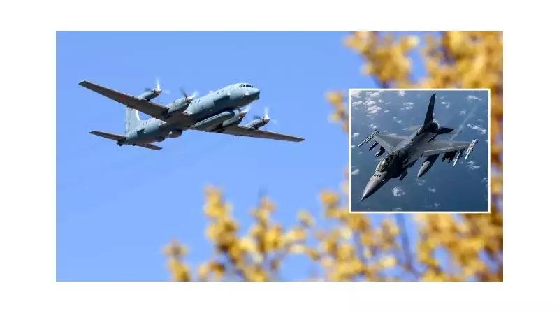 Alaska Semalarında Kritik Anlar: ABD F-16'ları Rus Uçağına Karşı!