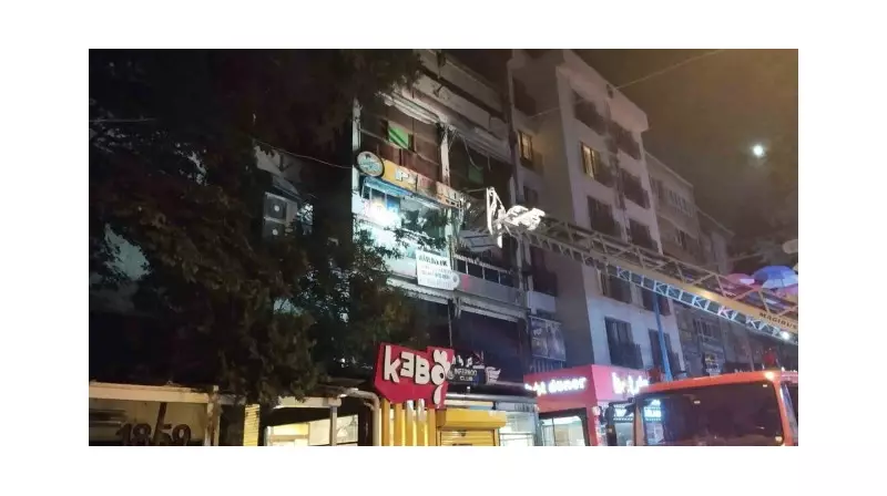 Ankara'da Dört Katlı Binada Çıkan Yangın Korku Dolu Anlar Yaşattı!