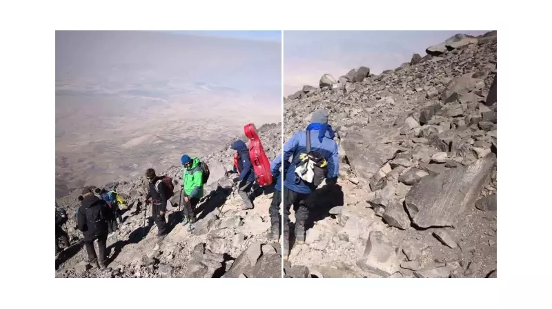 Ağrı Dağı'nda Sıcaklık Rekoru: Kayalar Yerinden Oynadı! İşte Şaşırtan Görüntüler