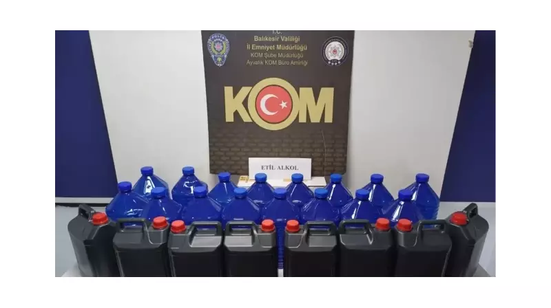 Ayvalık'ta Dev Operasyon: 120 Litre Etil Alkol Ele Geçirildi!