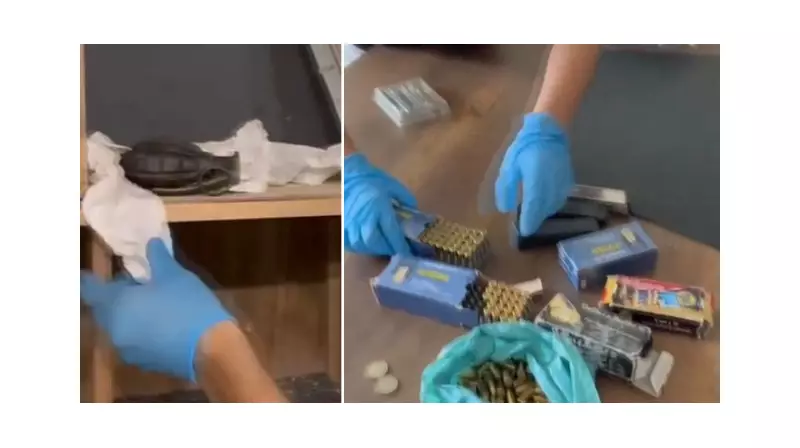 Bağcılar'da Korkunç Keşif: İş Yerinde El Bombası ve Silah Deposu!