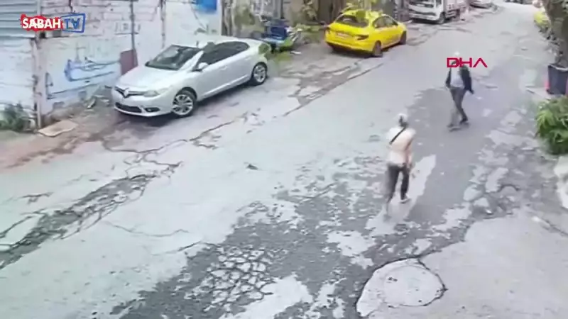 Beyoğlu'nda Dehşet Anları! Hastaneye Giden Kadının Çantasını Böyle Gasbettiler