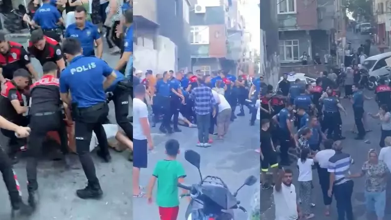 Beyoğlu'nda Polise Saldırı: Sokak Ortasında Yaşanan Çatışma Kameralara Böyle Yansıdı!