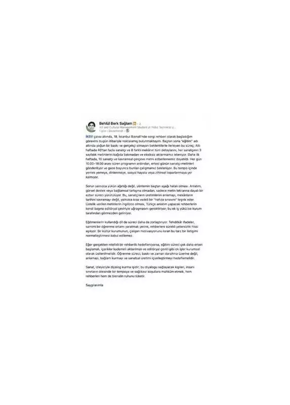 Bienalde Sanat Değil, Mobbing Konuşuluyor: Kulislerde Neler Yaşanıyor?